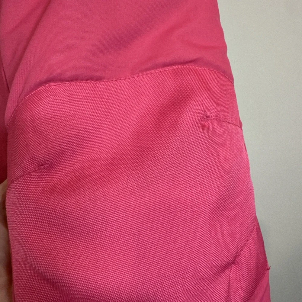 Faded Glory Girls Snow Pants L‎ 10-12 Pink Ski Winter Reinforced Knees Utility